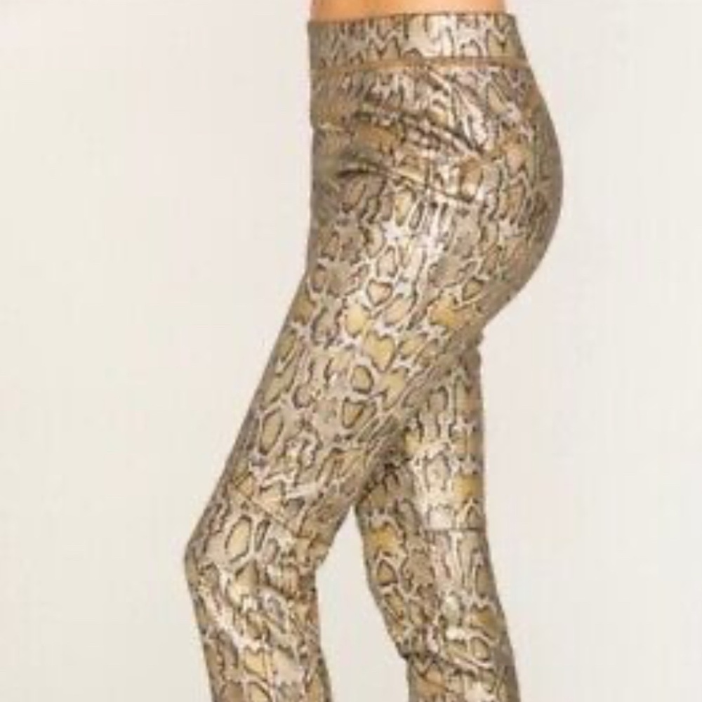 Free People Snakeskin print leggings